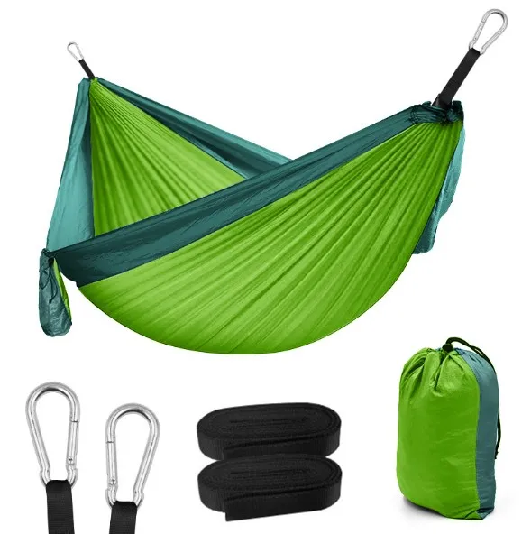 
300*200cm Portable Outdoor double Hammock Portable Parachute Cloth 2 Person Adult Outdoor Backpacking Travel Survival Sleeping 
