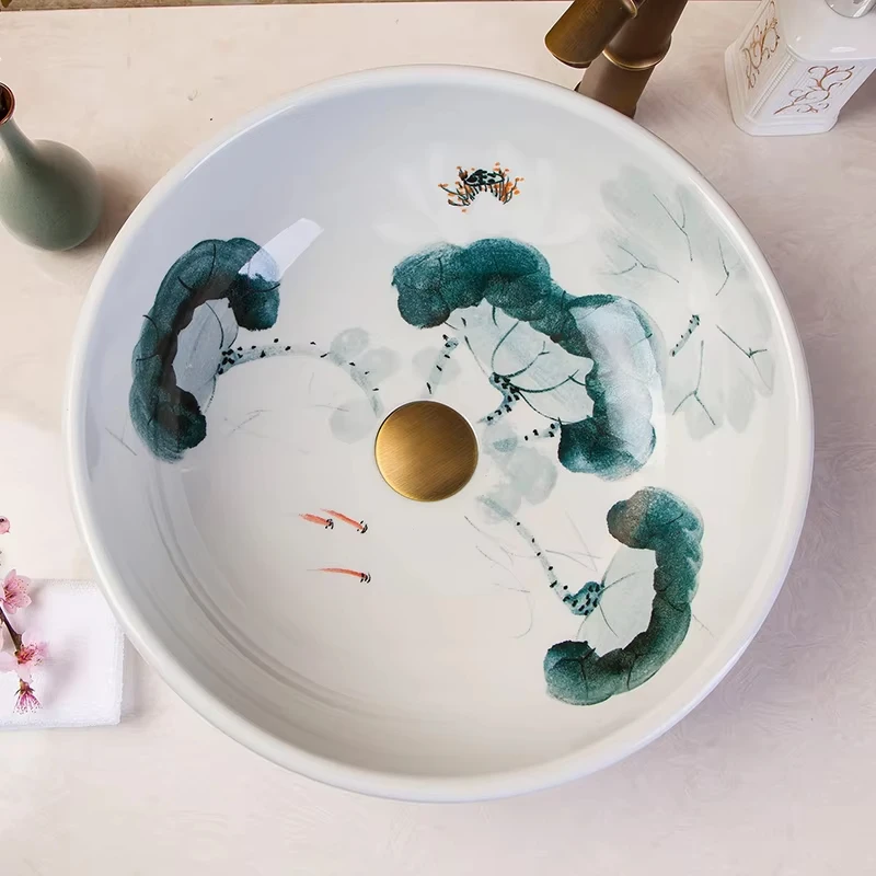 Vertical porch wall decoration luxury crystal porcelain glass lotus flower abstract crystal porcelain wall art painting