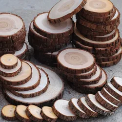 Discs for Wood Burning Painting DIY Projects Wood Slices Natural Unfinished Round for Crafts