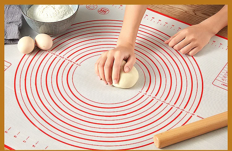 50*60CM Non Stick Pastry Board Large Coking Mold Anti-Slip With Measurement For Rolling Dough Pie Crust Pizza And Cookies