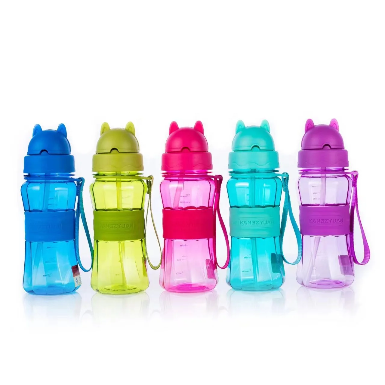 eco friendly top sale portable leak proof tritan material kids plastic water bottles bpa free children water cups with straw