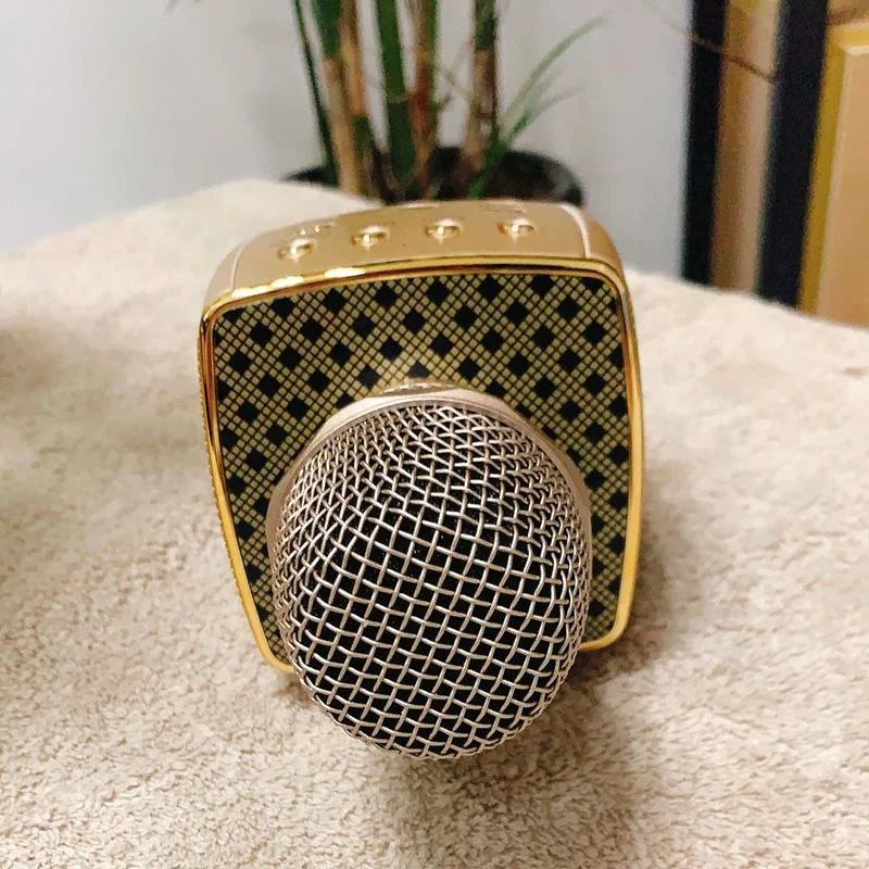 Микрофон с BT YS-93 мобильного телефона на открытом воздухе KTV встроенный динамик поддержкой TF/FM караоке беспроводной микрофон