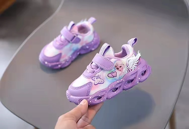 New Design With Bright LED Light Laces Wings Kids Shoes Boys And Girls Outdoor Comfort Walking Kids Casual Sneakers