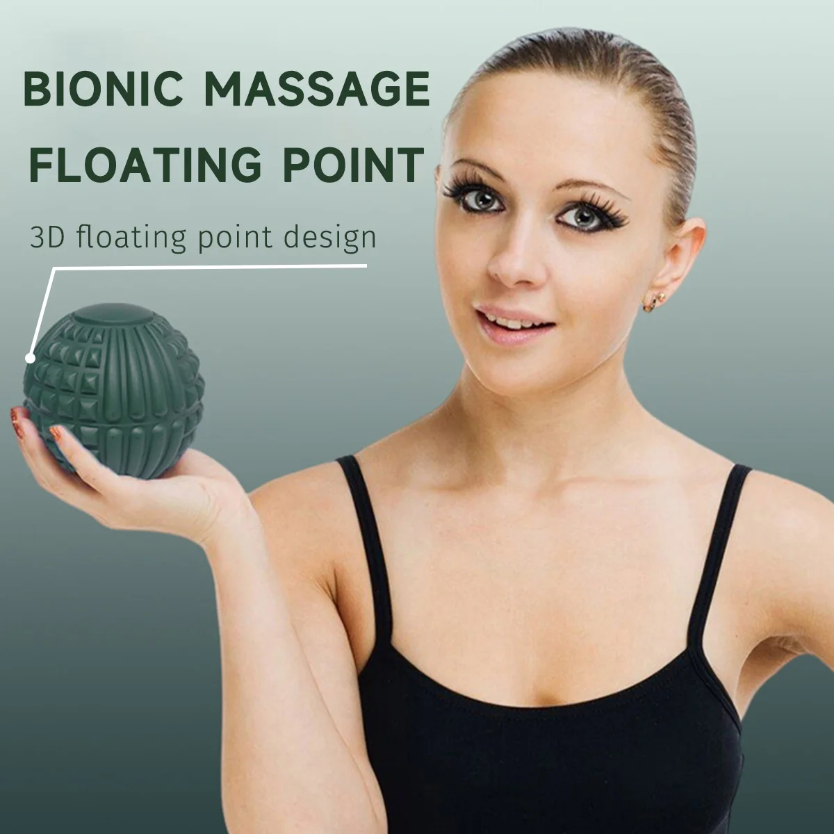 5-piece fitness flower growth hockey massage ball soft thorn roller for myofascial release and acupoint treatment