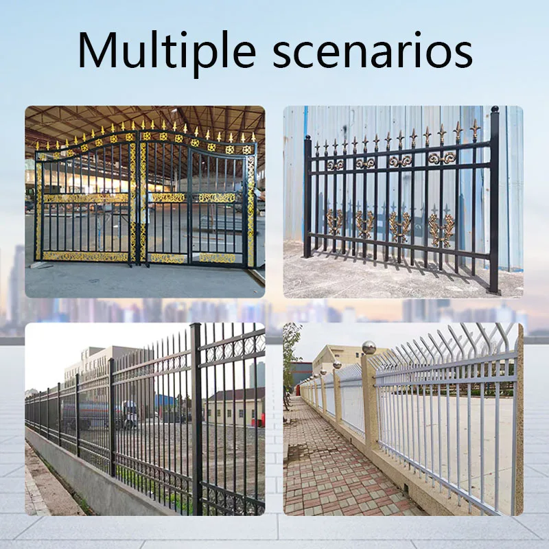 China Manufacturer Galvanized Metal Powder coated Garden Fence Zinc Steel Fence Panels Outdoor garden corten steel