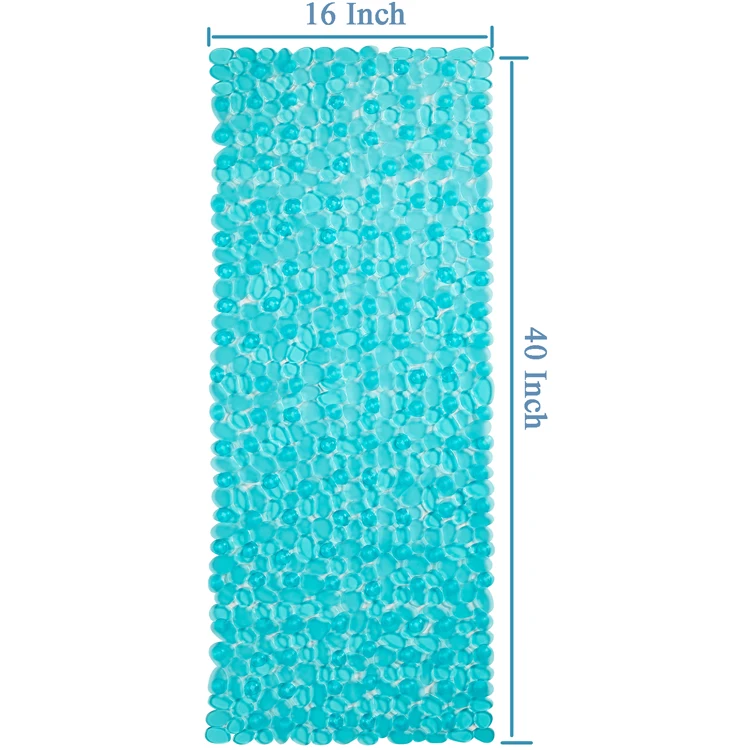 Non-Slip Mat Massage Bathroom Bath Tub Mats Drain Hole Quick Drying Shower Floor Mat