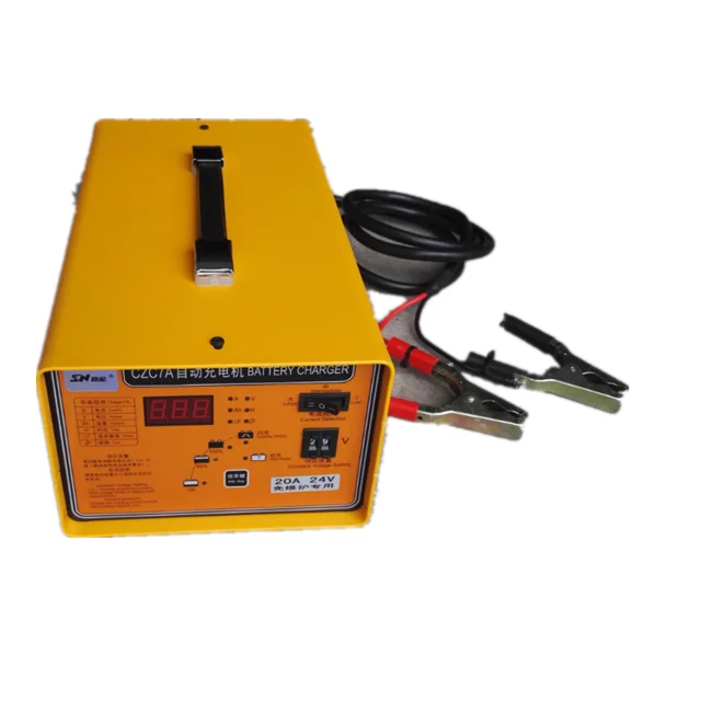 Shineng CZC7A adjustable ac 110v 220v 12v 24v  200ah battery charger