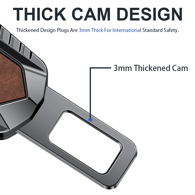 Universal Car Logo Safety Seat Belt Buckle Alarm Stoppers For Seatbelt Lock Buckle Extender Accessories