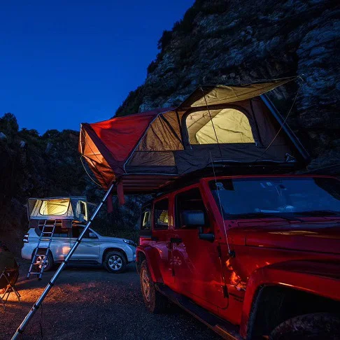 Hot selling waterproof camping pop up overland 4x4 wd car small rooftop tent