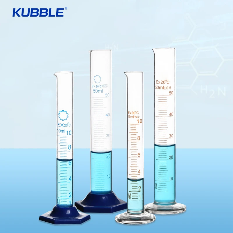 Laboratory glassware high boro3.3 glass graduated measuring cylinder glass borosilicate cylinder
