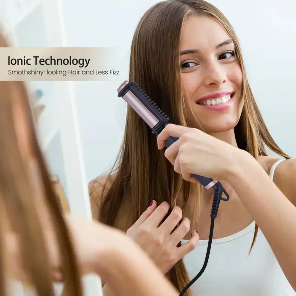 Anti-Scald Hot Hair Brush Electric Hair Straightener Brush Hot Comb Straightening Hair Straightener Comb