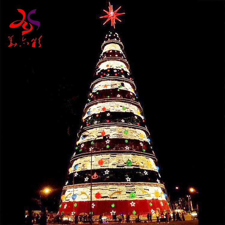 Customized Design Decoration Christmas Tree  Landscape Ornament Shopping Mall Artificial Light High-quality Christmas trees