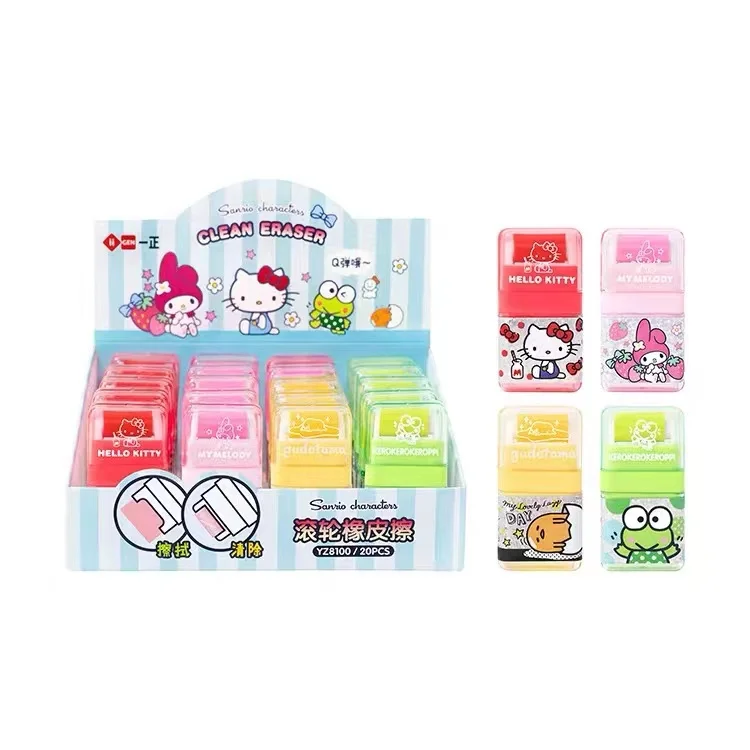 8100 SANRIO roller eraser creative girl heart cartoon Student Fun Eraser