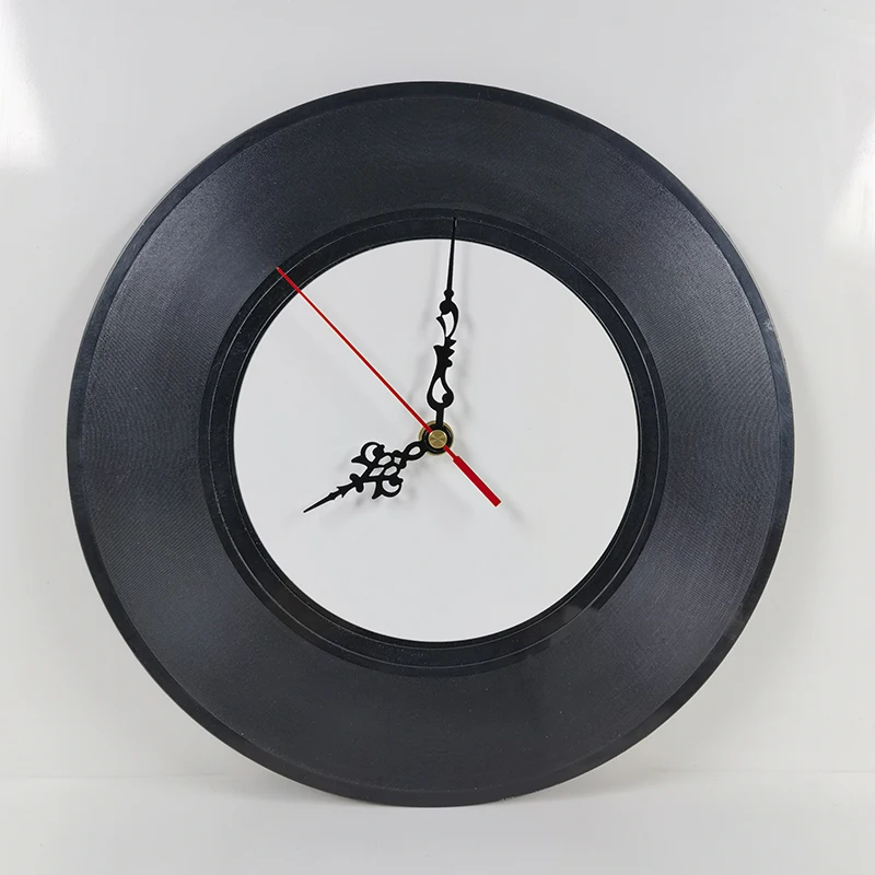Classic Vinyl record clock customized printing wall clocks Sublimation MDF blanks