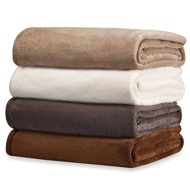 150x200cm Medium Size Mink Faux Fur Throw/Very Warm Super Soft Blankets Red Color