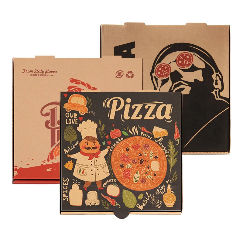 Custom pizza packing box bulk with printing logo