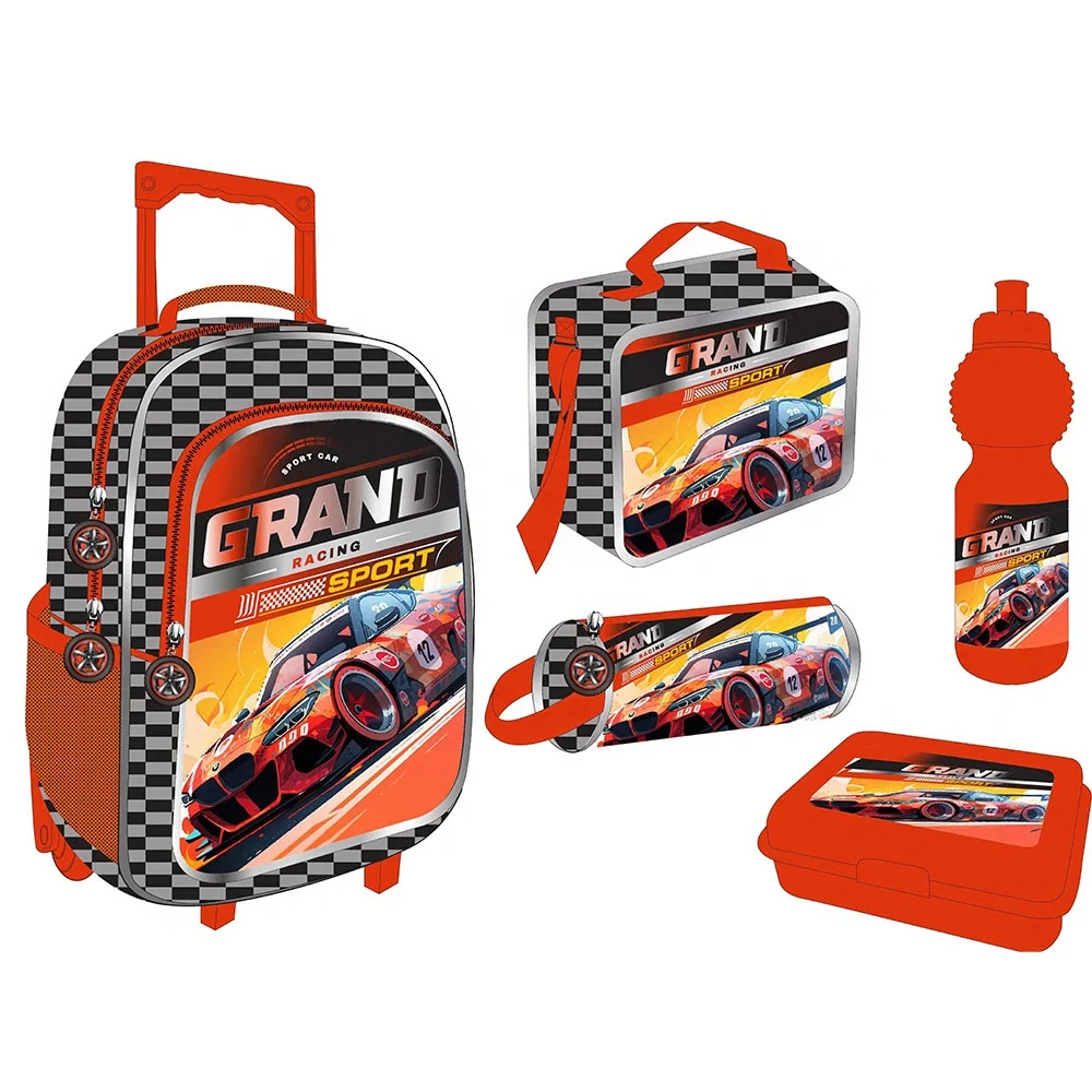 Toddler Backpack for School Boys Kindergarten Elementary Kids Backpack 5 in 1 School Trolley Bag