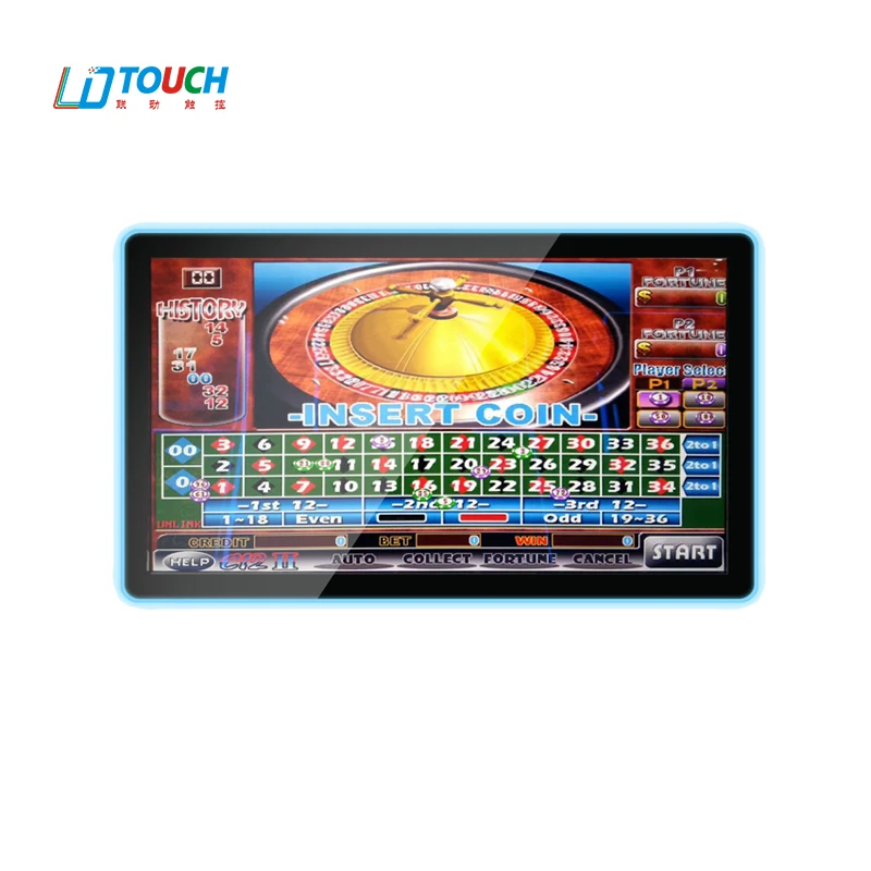 32 inch 3M ELO compatible capacitive touch screen monitor for amusement coin operated game machine