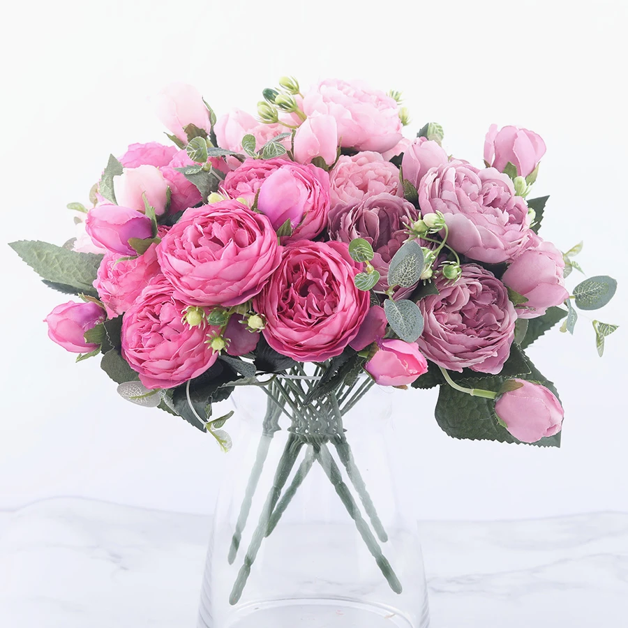 Korean Small Bunches Of Decorative Flowers For Home Wedding Photography Props Artificial Flowers