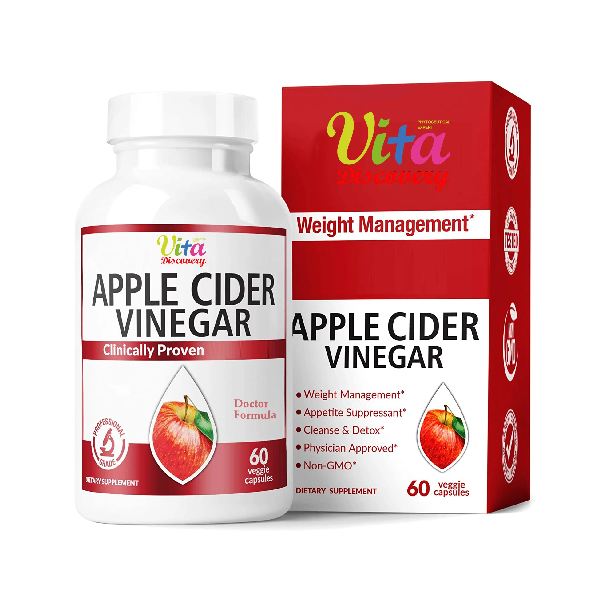 Effective Healthy Diet capsules apple cider vinegar capsule slim pills ACV slimming tablets weight support