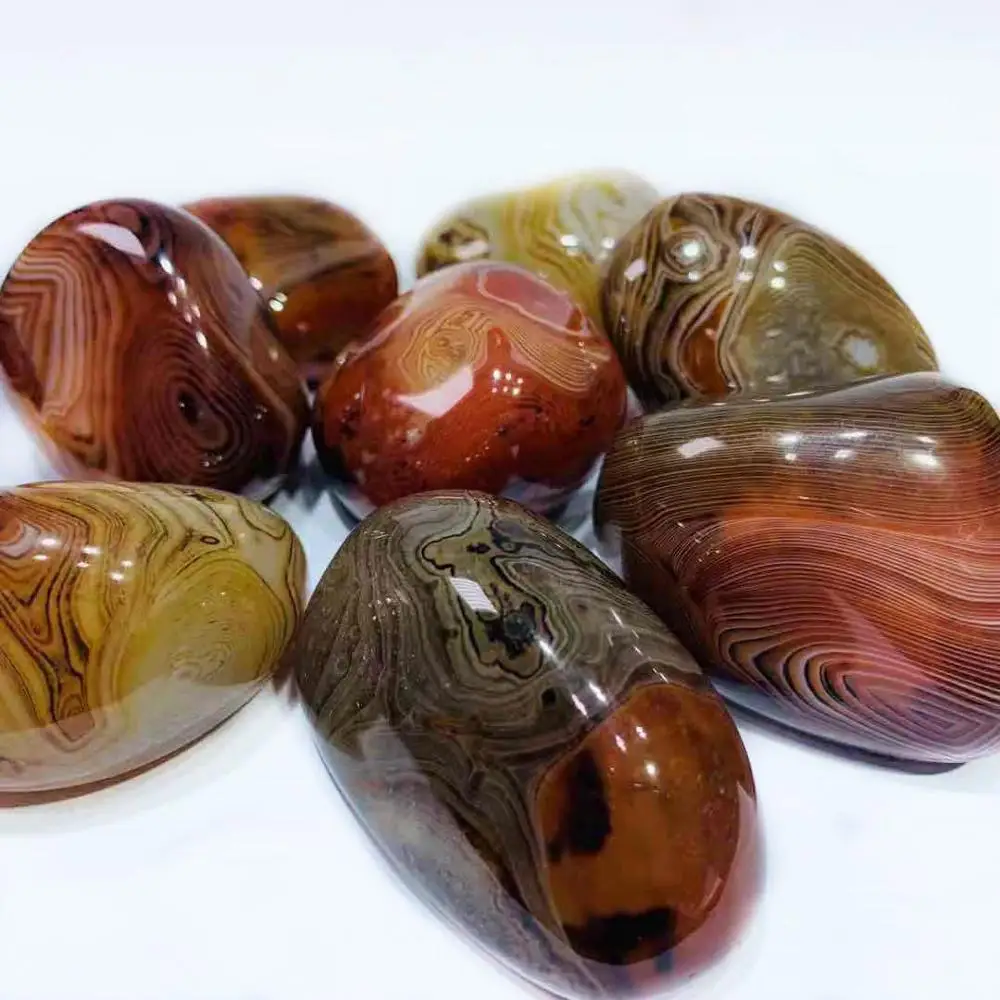 Hot Sale High Quality Natural Gem Crystal Polished Red Carnrlian Agate Quartz Palm Stone Crystals Healing Stones