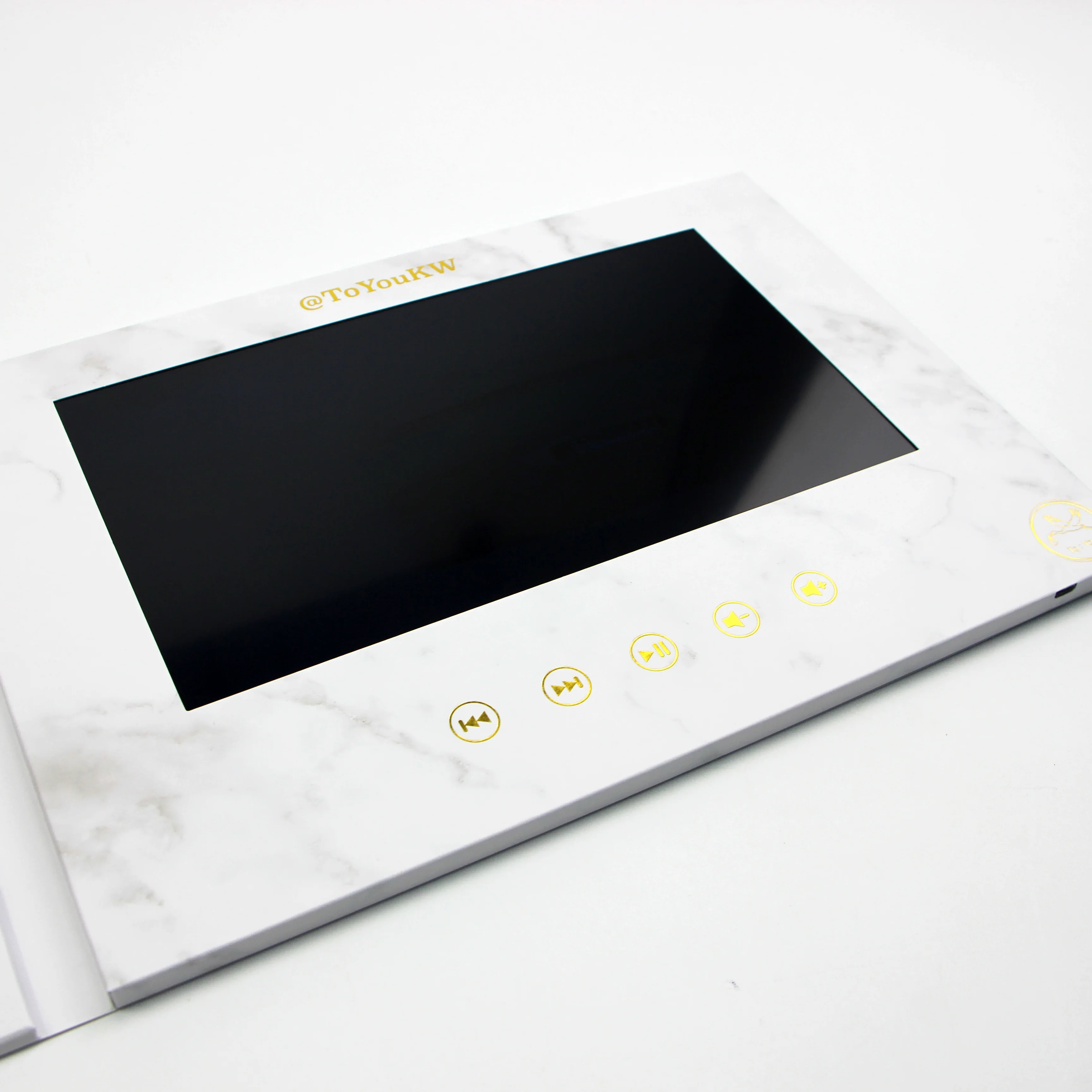 Reliable and Good Pocket bronzing business lcd mailer marketing music book video greeting gift box advertising card brochure