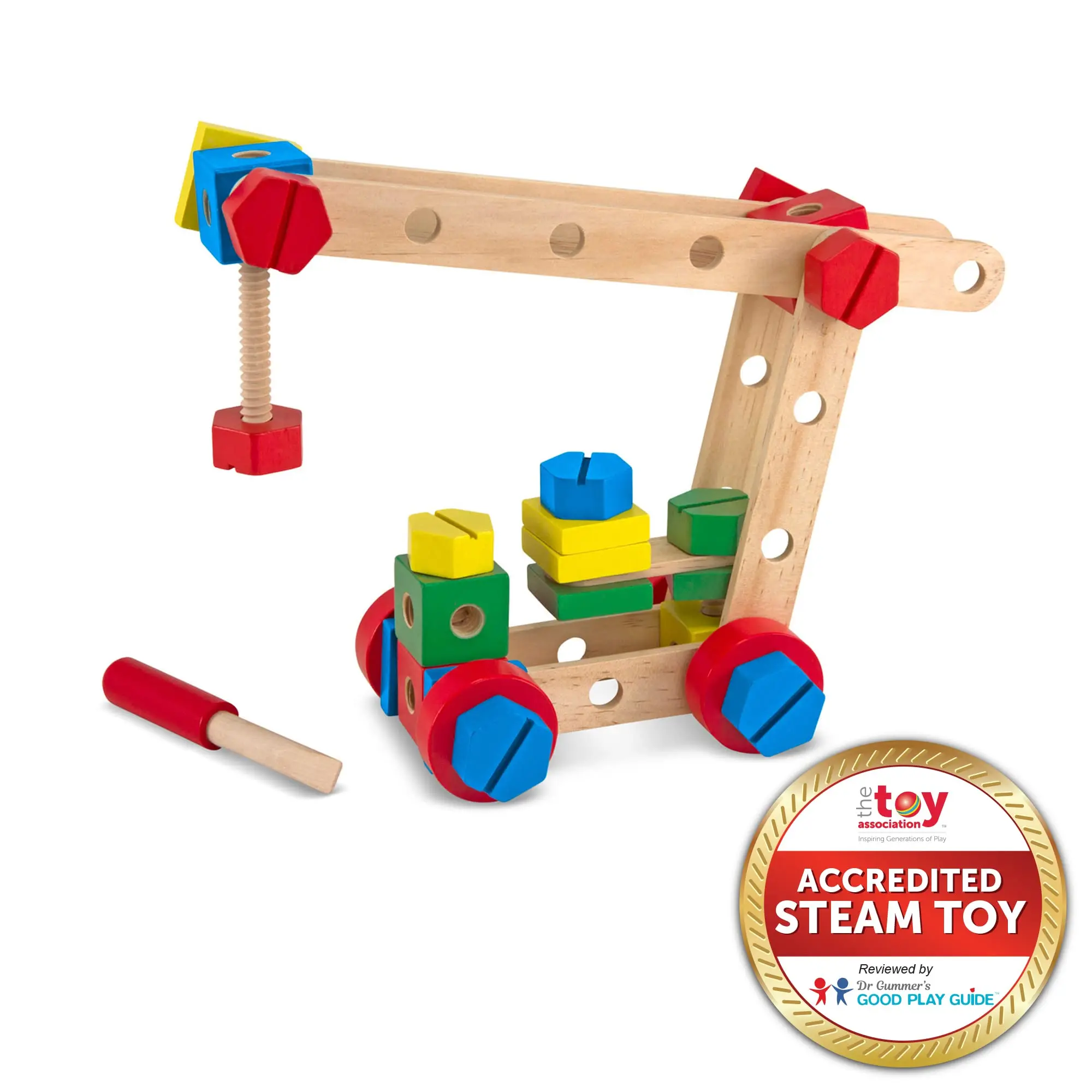 WANHUA Wooden  Educational Puzzle Gam Wooden Construction Building Set in a Box (48 pcs)  for kids