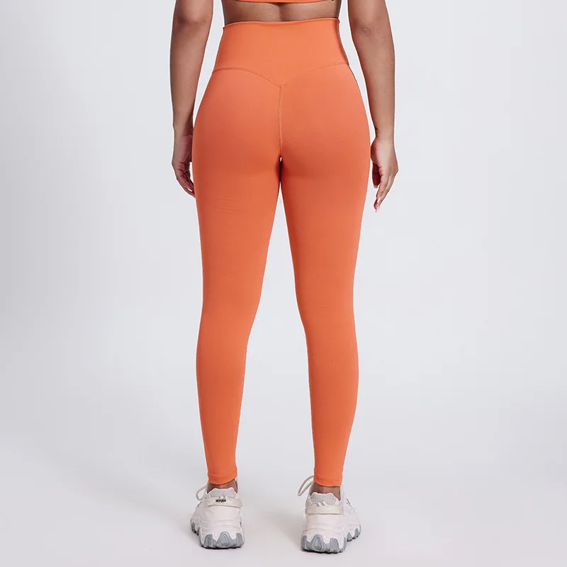 Crossover Waist Gym Tights Fitness 2024 New Yoga Leggings Women Tight Pants For Athletic