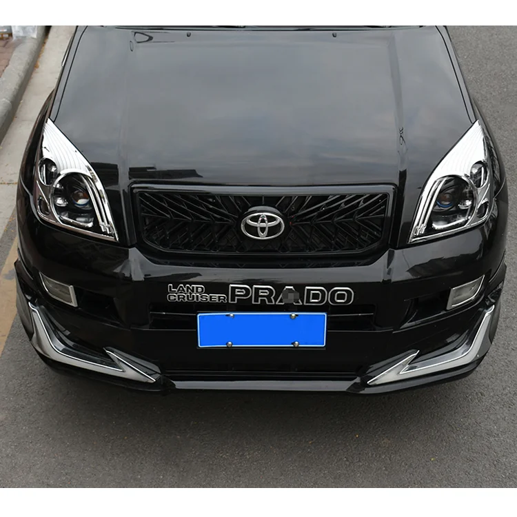  toyota prado 120 chrome trims headlight back lamp review mirrior cover for fj 2003 2004 2005 2006 007