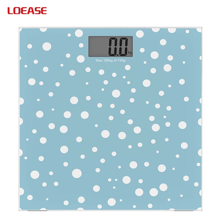 B15 180Kg Personal Bathroom Weighing Scale Lcd Display Electronic Glass Digital Bathroom Scale