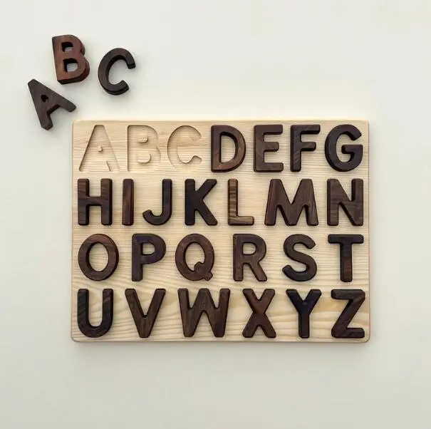 Wooden Number puzzle 0-9 numbers