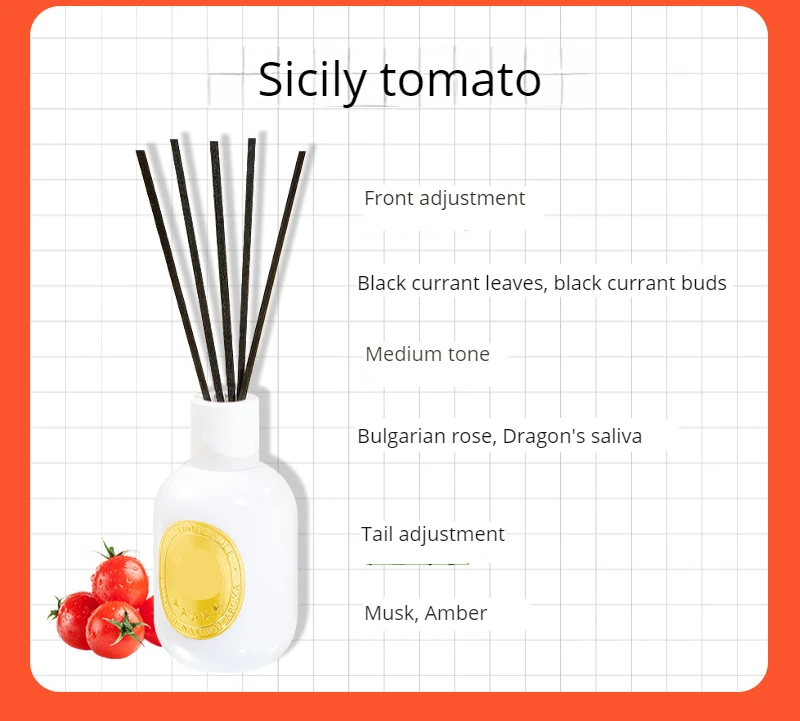 Mescente Rattan Stick Aroma Reed Diffuser Set Gift, Reed Diffuser And Scented Candles