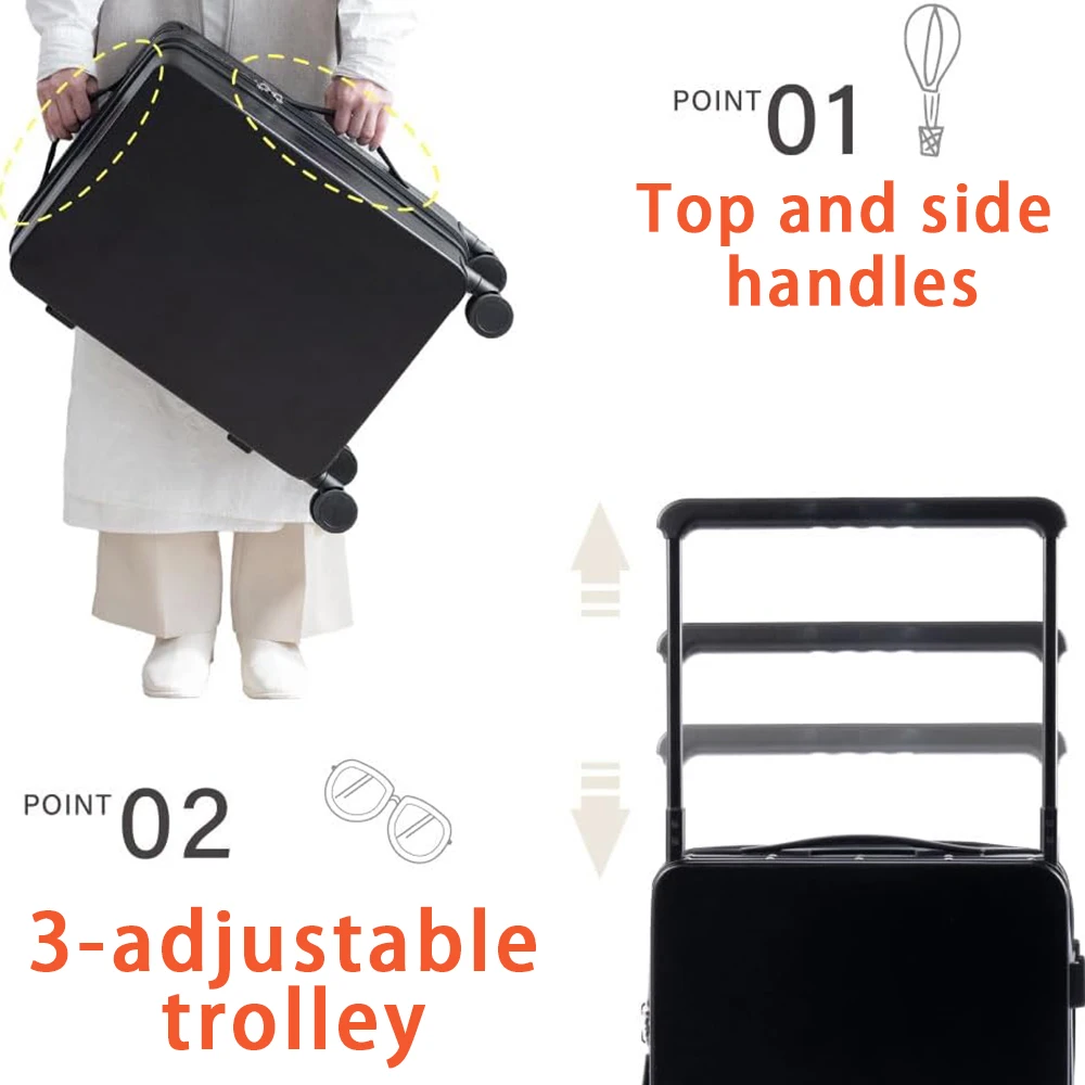 Manufacturers Wholesale OEM ODM Trolley Case Luggage Koffer Universal Wheel Boarding Suitcase with TSA Lock