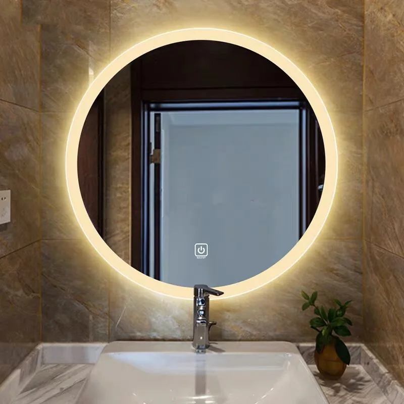 Rectangle Touch Screen Smart Fancy Bathroom Vanity Cabinet Led Light Mirror