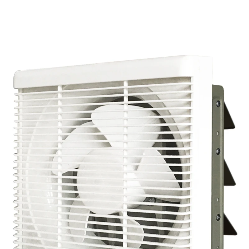 Angega AK6 8 10 12 inch Plastic Metal back Square Wall mounted Window shutter bathroom exhaust fan Kitchen Ventilation Fan