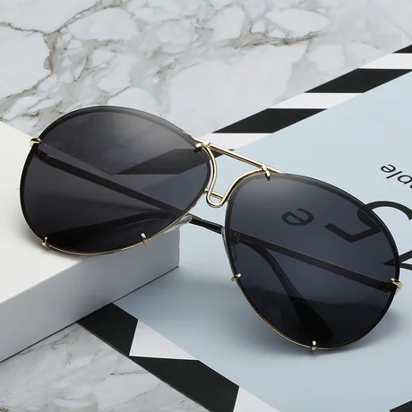PUSHI sunglasses oversized fashion cycle sunglasses mens newest 2022 sun glasses for men