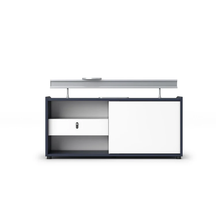 Adjustable Height L Shaped Office Table Executive Desk