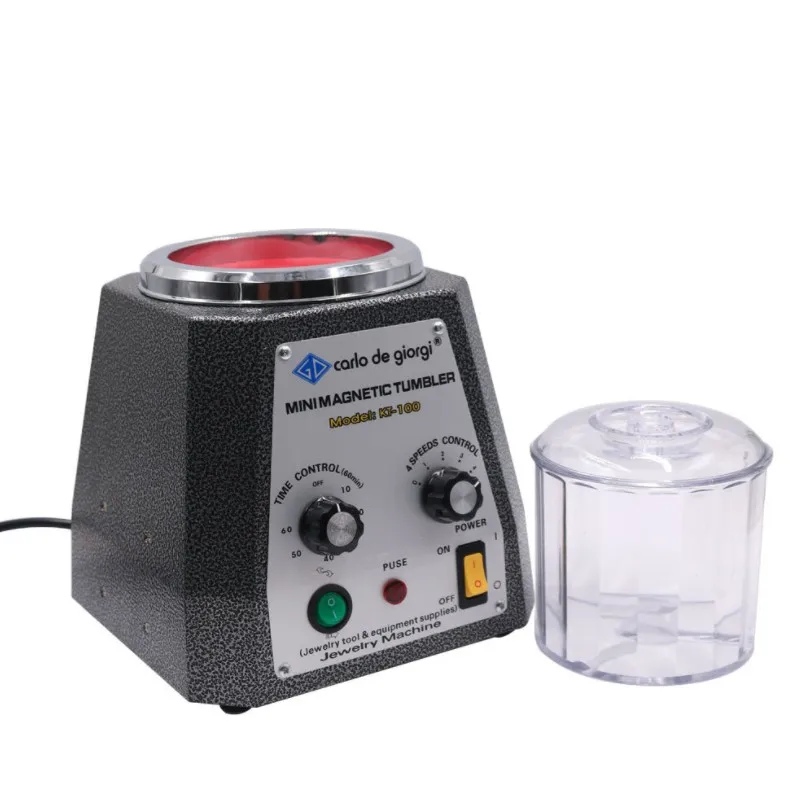 500g Capacity Jewelry Polishing Machine Jewellery Polishing Machine Magnetic Tumbler for Sale