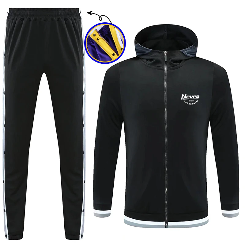 Custom Your Logo Soccer Suit Plus Size Polyester Mens Football Tracksuit football Jacket Training Wear