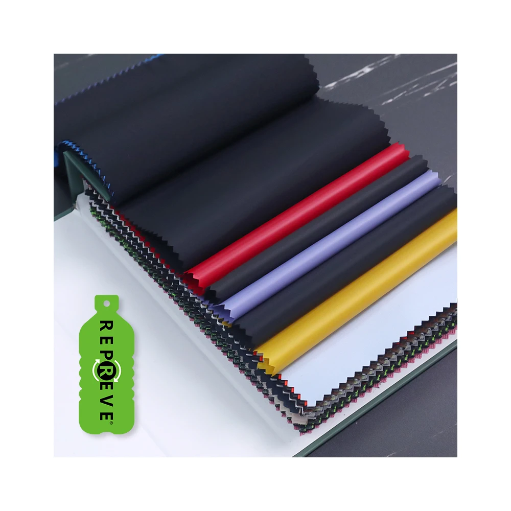 Provide free samples . custom recycled bottle nylon polyester spandex fabric rpet