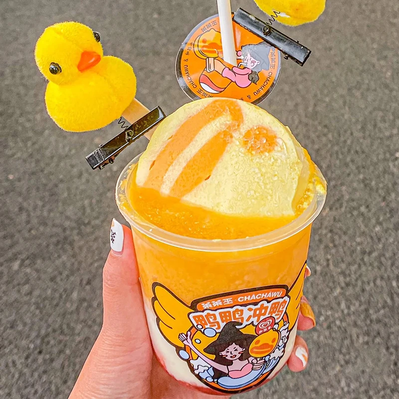 Custom logo Wholesale U-shaped 16OZ 32OZ PP Bubble Tea Milktea Boba Plastic Cups With Lid