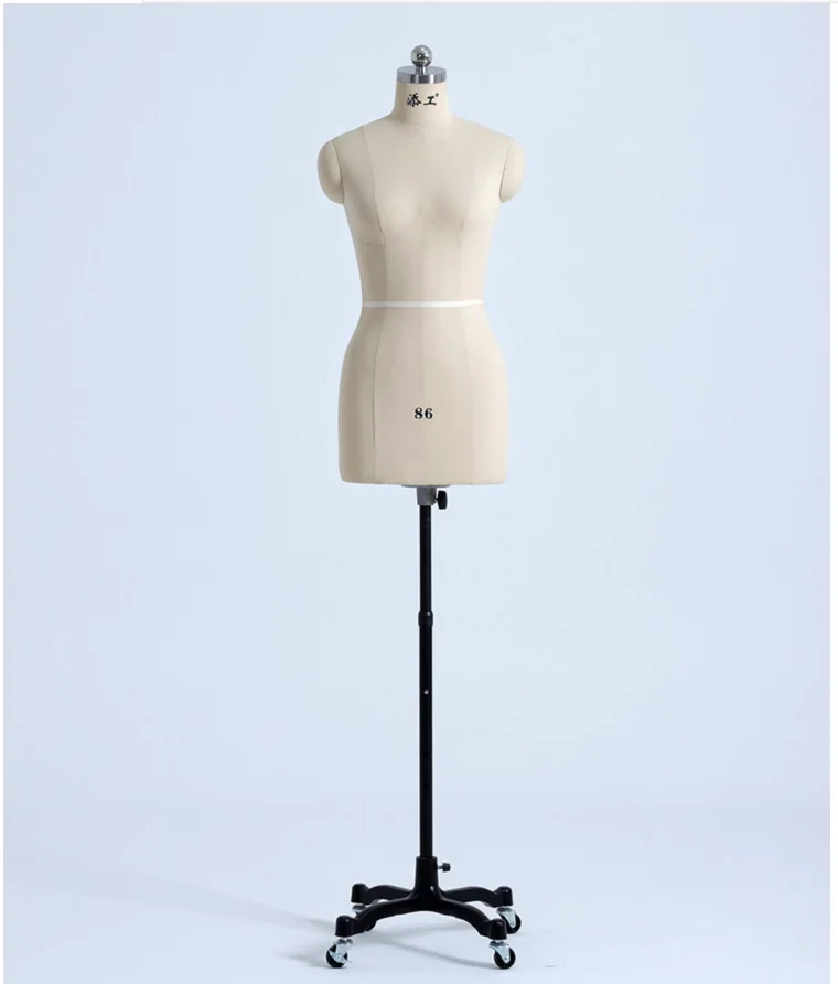 Mannequins  Female Torso for Sewing, Wheeled Half Dress Form for Women Jewelry Wedding Dress Lingerie