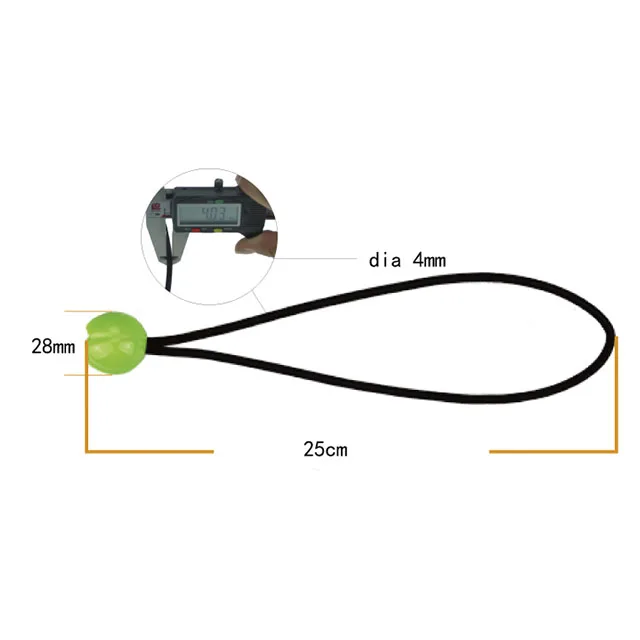 4pc pack 4mm elastic rope home storage colorful ball head bungee cords