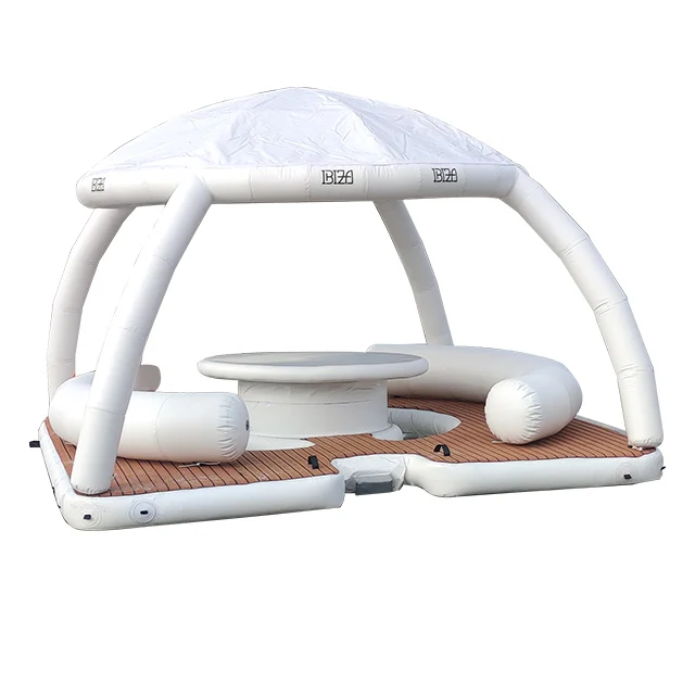 Floating Pontoon inflatable water bar counter