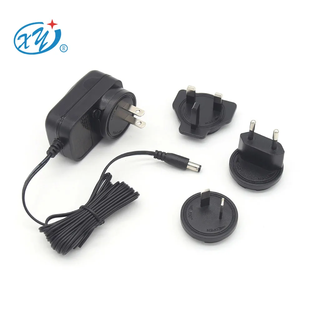 100-240v 50-60hz multiple plug FCC ETL ROHS CB CE SAA RCM ac/dc adapter 12w 10w 9w 5w dc12v 1a Power Supply