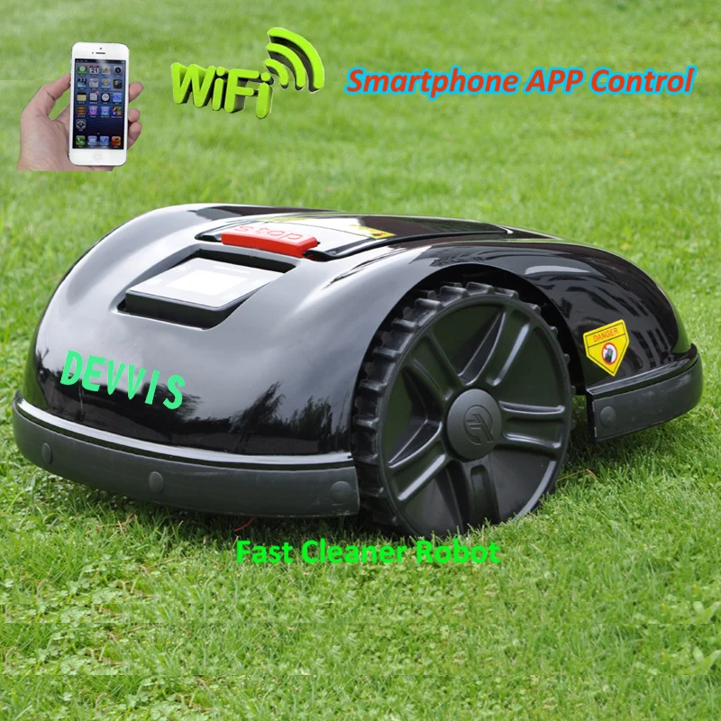 DEVVIS NEWEST 5th Generation Gyroscope Robot Lawn Mower for Big Lawn Which Can be Controleld by your Smartphone
