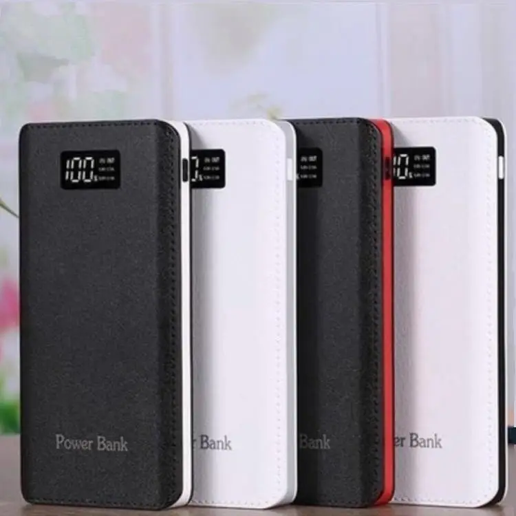 
Large Capacity 4 USB Power Bank with LCD and Flashlight 