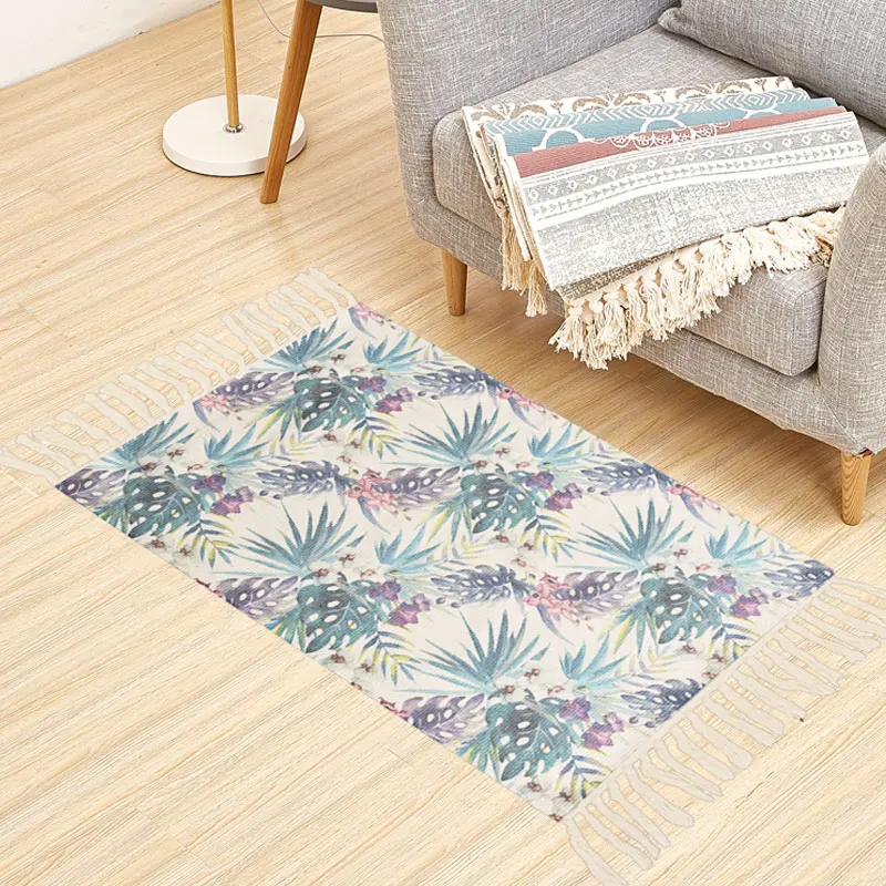 Arabic style ancient  High quality home decorative floor mats with tassels