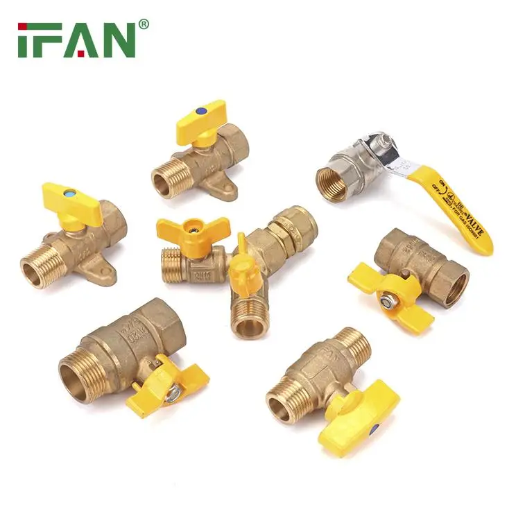 IFAN Factory Price Hot Selling Type Brass Ball Valve Double Union Ball Valve