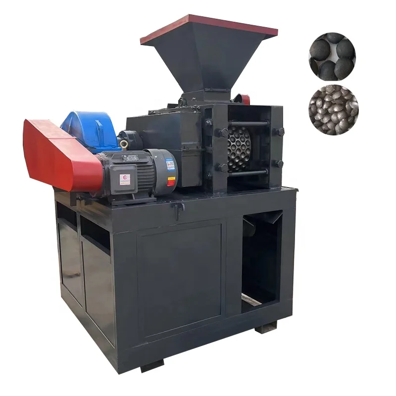 Static pressure coal briquette coconut coal ball pressing maker machine small coke powder clay coal ball press machine for sale
